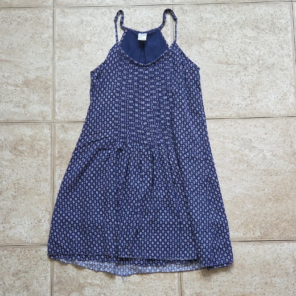 Navy Blue Patterned Sundress